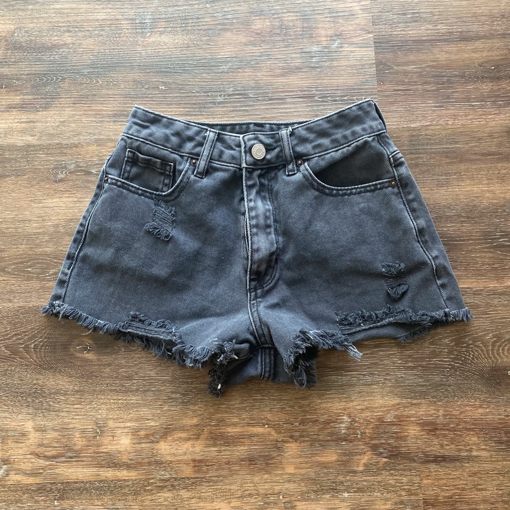 Black high rise festival shorts
